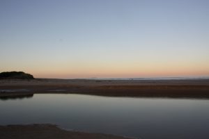 Abendstimmung mit Blick aufs Meer