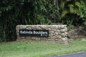 Babinda Boulders Schild