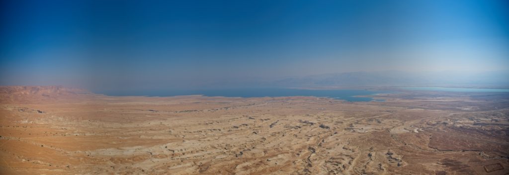 Totes Meer von Masada aus