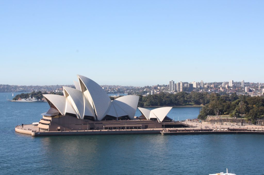 Opera House von der Harbour Bridge aus